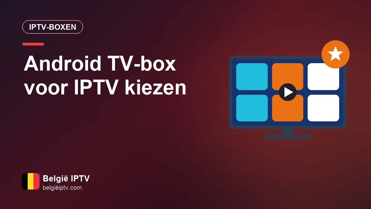 Android TV-box kiezen voor IPTV: waar let je op bij aankoop? Android TV-box met afstandsbediening naast een televisie